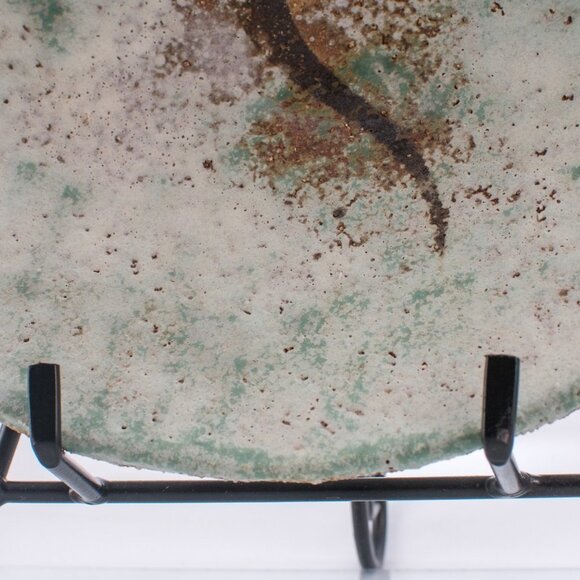 Handcrafted Artisan Stoneware Plate | Rustic Southwestern Pottery Decor - Picture 6 of 8